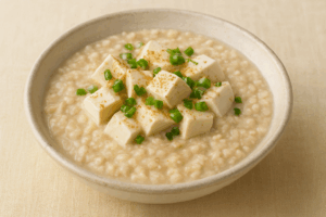 豆腐とオートミールの腸活リゾット