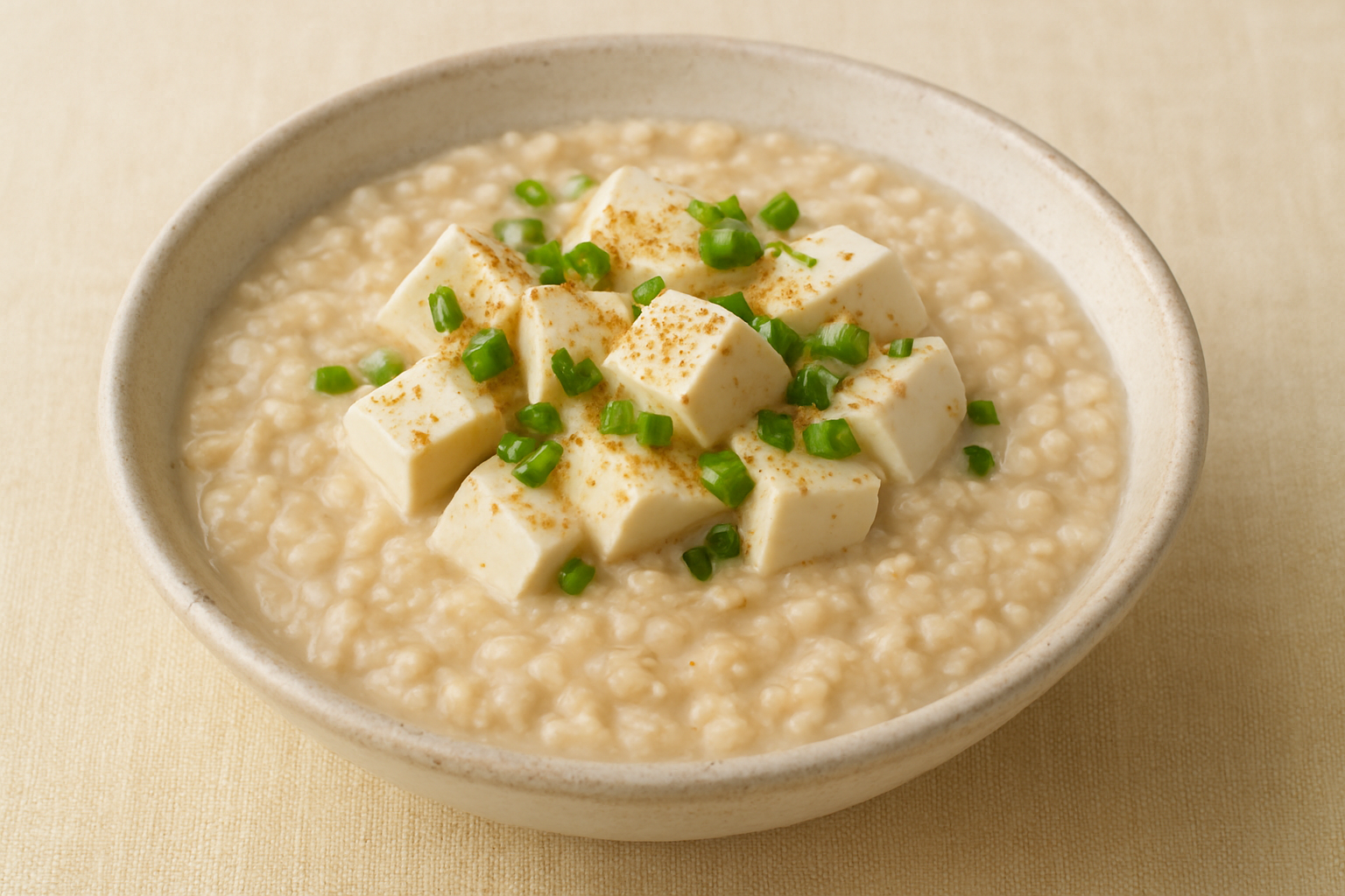豆腐とオートミールの腸活リゾット